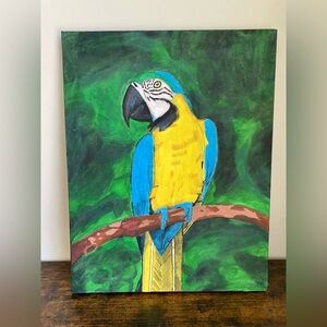 Macaw Jungle Acrylic Painting (11’x14’)